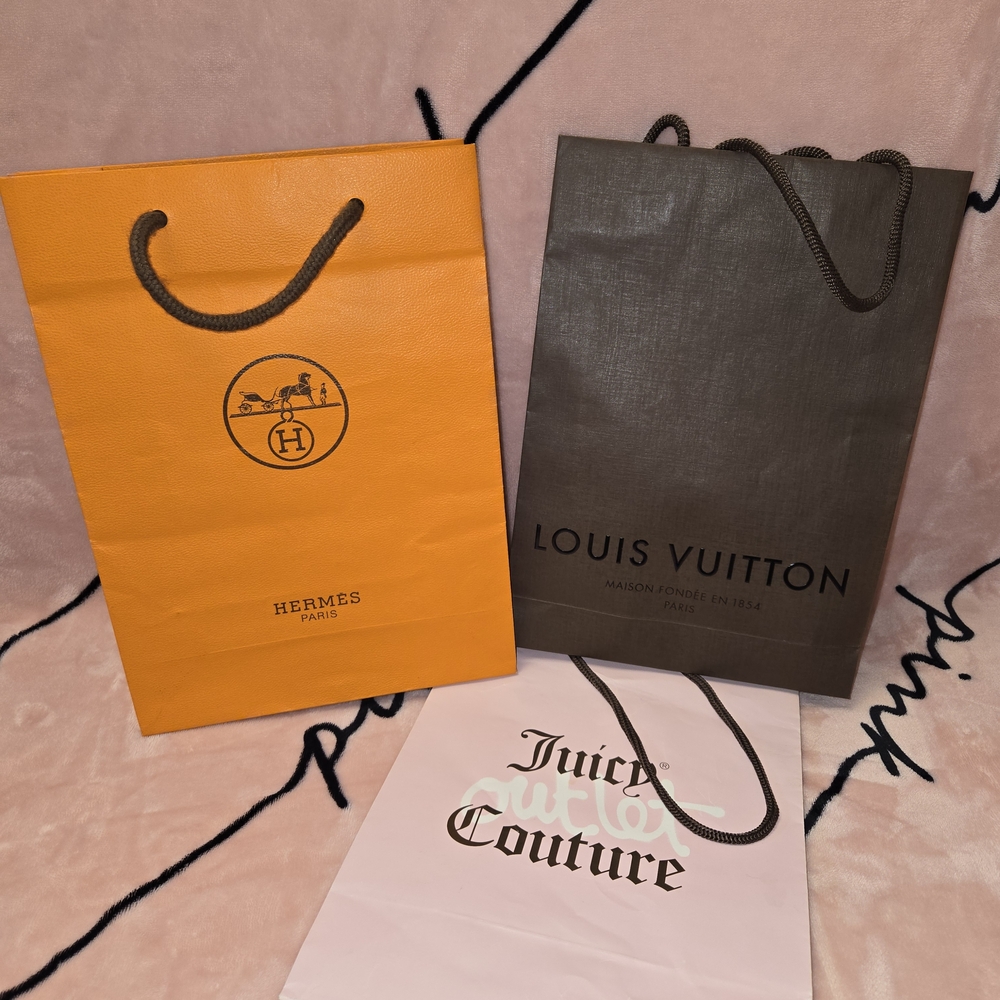 Hermes, Louis Vuitton and Juicy Couture Gift Bag Set